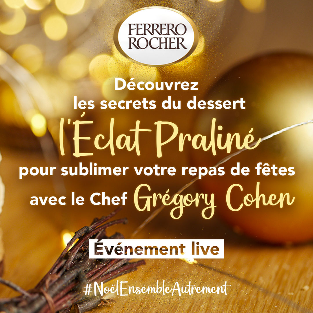 Ferrero - Cours de cuisine avec le chef Grégory Cohen - YouBLive